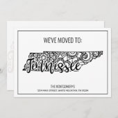 Wir sind nach Tennesee Staat Floral Mandala gezoge Ankündigung (Vorne/Hinten)