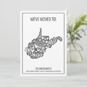 Wir sind nach West Virginia Staat Floral Mandala g Ankündigung (Stehend Vorderseite)