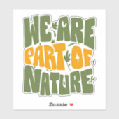 WIR SIND NATÜRLICH AUFKLEBER (Blatt)