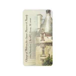 Wir sind neues Schloss-in den neuen Adressaufkleber