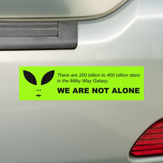Wir sind nicht allein (alien-) Autoaufkleber (Auf Auto)