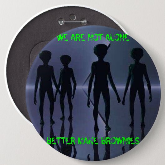 WIR SIND NICHT ALLEIN -- Knopf Button (Vorne & Hinten)