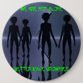 WIR SIND NICHT ALLEIN -- Knopf Button (Vorderseite)