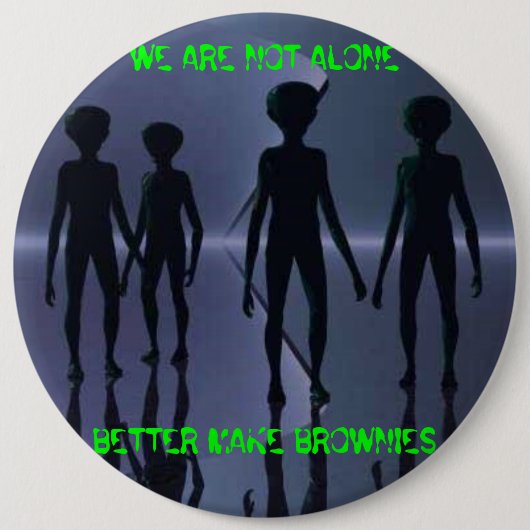 WIR SIND NICHT ALLEIN -- Knopf Button (Vorderseite)