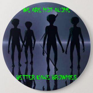 WIR SIND NICHT ALLEIN -- Knopf Button