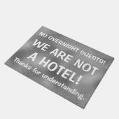 WIR SIND NICHT ein lustiger HOTEL unhöflicher Fußmatte (Schrägansicht)