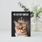 Wir sind nicht erstaunt, wie eine königliche graue postkarte (Stehend Vorderseite)