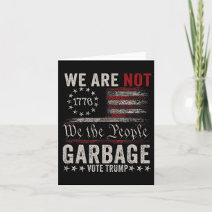 Wir sind nicht Garbyge Votetrump 2024 Trump-Unters Karte