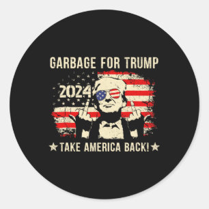 Wir sind nicht Garbyge Votetrump 2024 Trump-Unters Runder Aufkleber