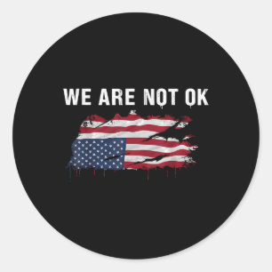 Wir sind nicht in der Lage, das Shirt auf der Rück Runder Aufkleber