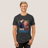Wir sind nicht Müll, Trump für Präsident 2024 zu s Tri-Blend Shirt (Vorderseite voll)