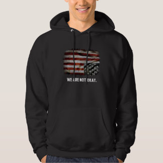 Wir sind nicht okay Vintage auf dem Kopf stehende Hoodie