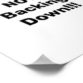 Wir sind nicht rückwärts!! poster (Ecke)