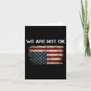 Wir sind nicht so gut wie die US-Flagge auf dem Ko Karte