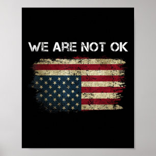 Wir sind nicht so gut wie die US-Flagge auf dem Ko Poster