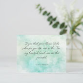 Wir sind nicht so mächtig postkarte (Stehend Vorderseite)