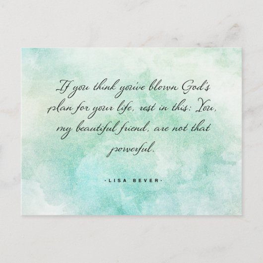 Wir sind nicht so mächtig postkarte (Vorderseite)