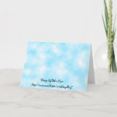 Wir sind nie allein Grußkarte Karte (Rückseite)