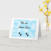 Wir sind nie allein Grußkarte Karte (Gelbe Blume)