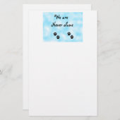 Wir sind nie allein in Schreibwaren Briefpapier (Vorne/Hinten)