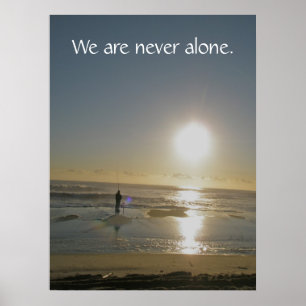 Wir sind nie allein. Plakat