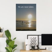 Wir sind nie allein. Poster (Heimbüro)