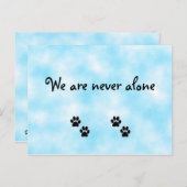 Wir sind nie allein Postkarte (Vorne/Hinten)