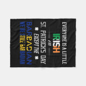 Wir sind noch Barbadian am St. Patrick's Day Barba Fleecedecke (Vorderseite (Horizontal))