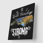 Wir sind North Carolina stark Quadratische Wanduhr (Winkel)