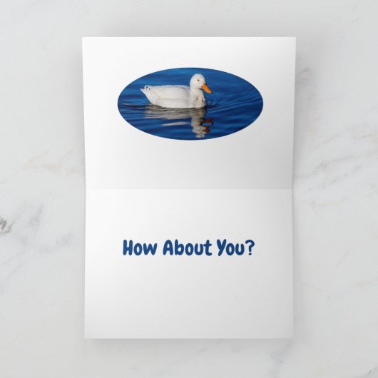 Wir sind nur Ducky Karte (Innenseite)