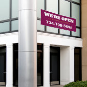 Wir sind offen Custom Restaurant Banner (Äußeres Gebäude)