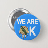 "Wir sind OKAY" Oklahoma-Tornado-Entlastungs-Knopf Button (Vorne & Hinten)