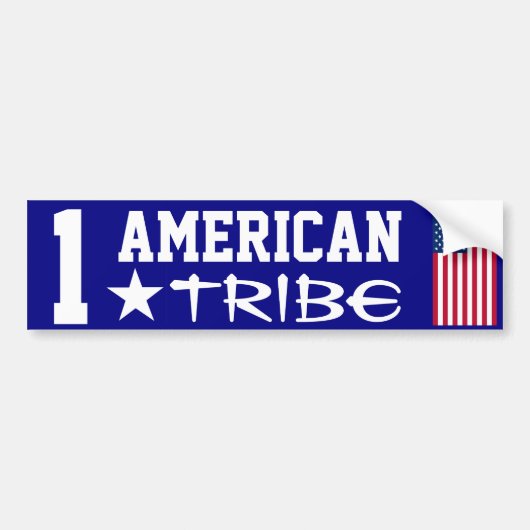 Wir sind ONE American Tribe Autoaufkleber (Vorne)