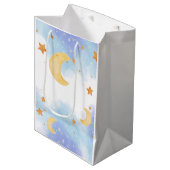 Wir sind "Over the Moon"-Geschenk Mittlere Geschenktüte (Vorderseite Schrägansicht)