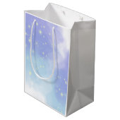 Wir sind "Over the Moon"-Geschenk Mittlere Geschenktüte (Rückseite Schrägansicht)