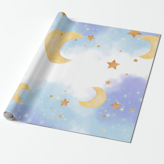 Wir sind "Over the Moon" Geschenkpapier (Ungerollt)
