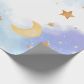 Wir sind "Over the Moon" Geschenkpapier (Ecke)