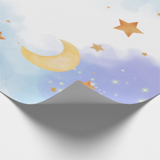 Wir sind "Over the Moon" Geschenkpapier (Ecke)