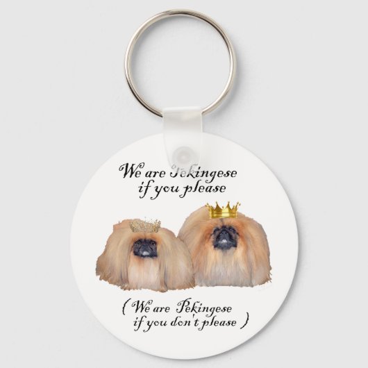 Wir sind Pekingese Schlüsselanhänger (Vorderseite)