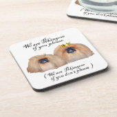 Wir sind Pekingese Untersetzer (Linke Seite)