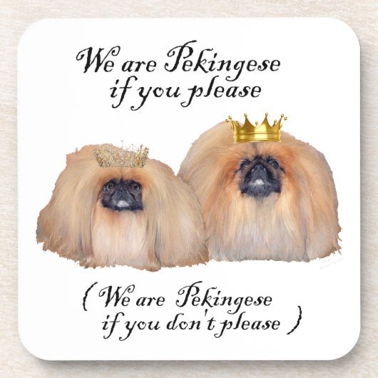 Wir sind Pekingese Untersetzer (Vorderseite)
