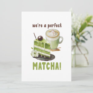 Wir sind perfekt MATCHA Einladung