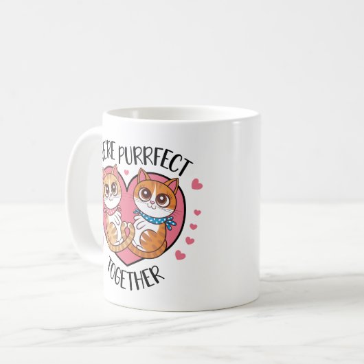 Wir sind perfekt zusammen kaffeetasse (Vorderseite Links)