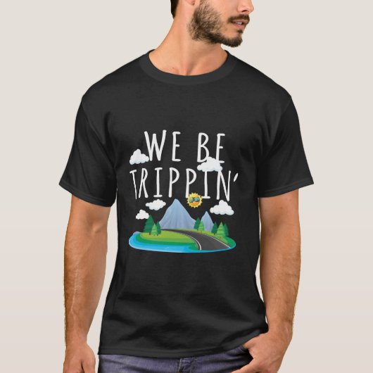 Wir sind Reise- und Reiseroute T-Shirt (Vorderseite)