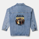 wir sind Revolution Jeansjacke (Rückseite)