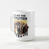 wir sind Revolution Kaffeetasse (Vorderseite Links)
