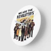wir sind Revolution Runde Wanduhr (Winkel)