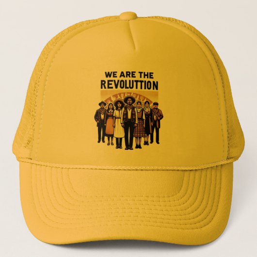 wir sind Revolution Truckerkappe (Vorderseite)