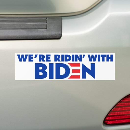Wir sind Ridin' mit Biden 2024 Autoaufkleber (Auf Auto)