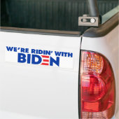 Wir sind Ridin' mit Biden 2024 Autoaufkleber (Auf Lkw)